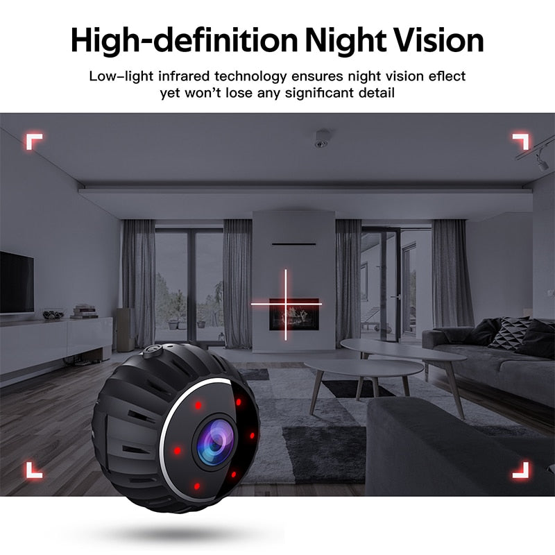 Smart WiFi Mini Camera 1080P Home Security HD Camera Nanny Cam Baby Monitor Indoor Video Recorder Motion Detection Night Vision