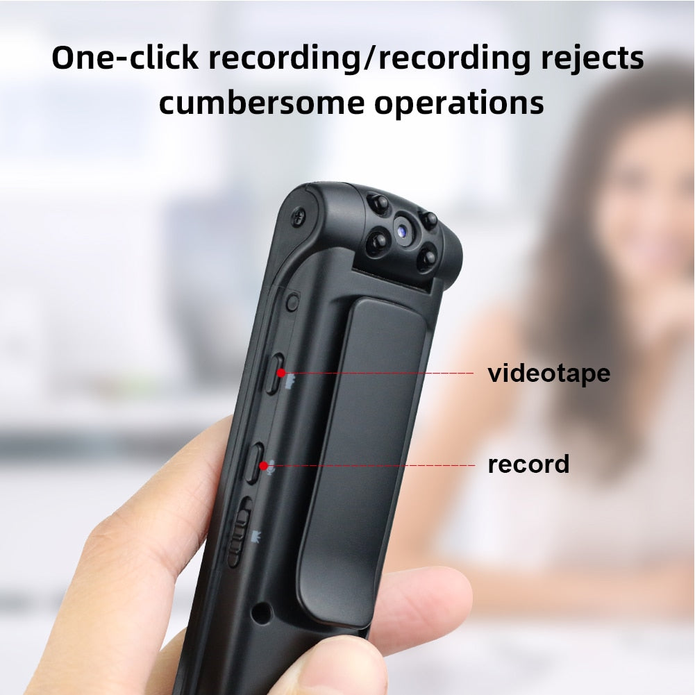 Small Body Camera 1080P HD Wireless  Wifi Small Video Camcorder Pen Camera Body Cam Camera Loop Recording Cam Motion Detection