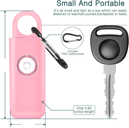 Self Defense Siren Safety Alarm for Women Keychain with SOS LED Light 130dB Personal Alarms Personal Security Keychain Alarm