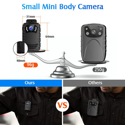 BOBLOV N9 Mini Body Camera Full HD 1296P Small Portable Night Vision Police Cameras Support 256G DVR Cam Dropshipping