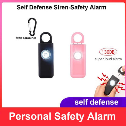 Self Defense Siren Safety Alarm for Women Keychain with SOS LED Light Personal Alarms Personal Security Keychain Alarm