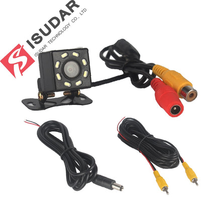 Isudar Vehicle Camera Universal reverse Parking  8 LED Night Vision Waterproof 105 Wide Angle HD Color Image