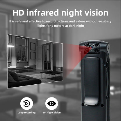 Small Body Camera 1080P HD Wireless  Wifi Small Video Camcorder Pen Camera Body Cam Camera Loop Recording Cam Motion Detection