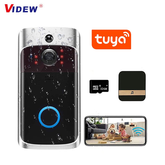Tuya Smart WiFi Doorbell Wireless Security Camera Waterproof Ring Video Home Door Bell Night Vision Motion Detection