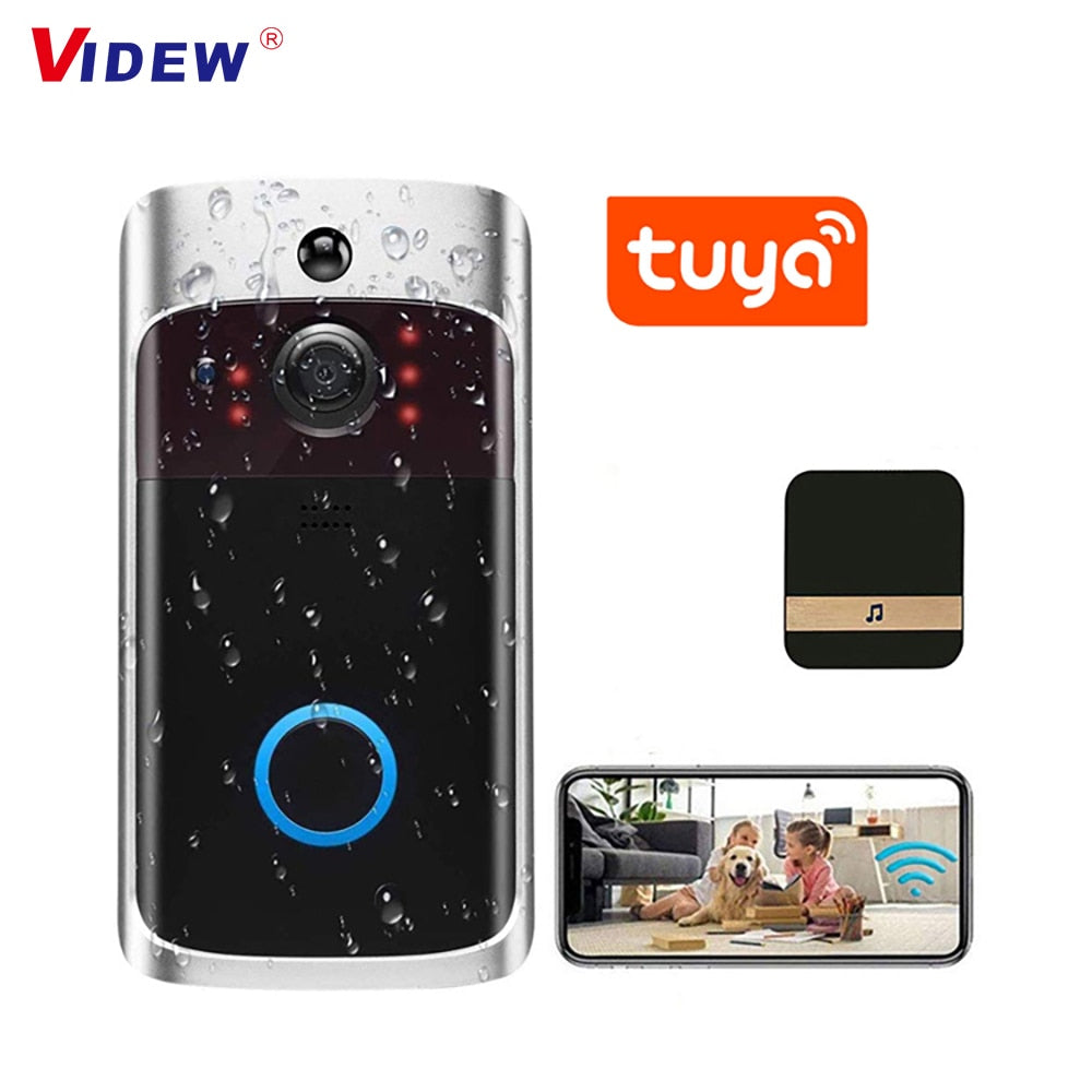 Tuya Smart WiFi Doorbell Wireless Security Camera Waterproof Ring Video Home Door Bell Night Vision Motion Detection