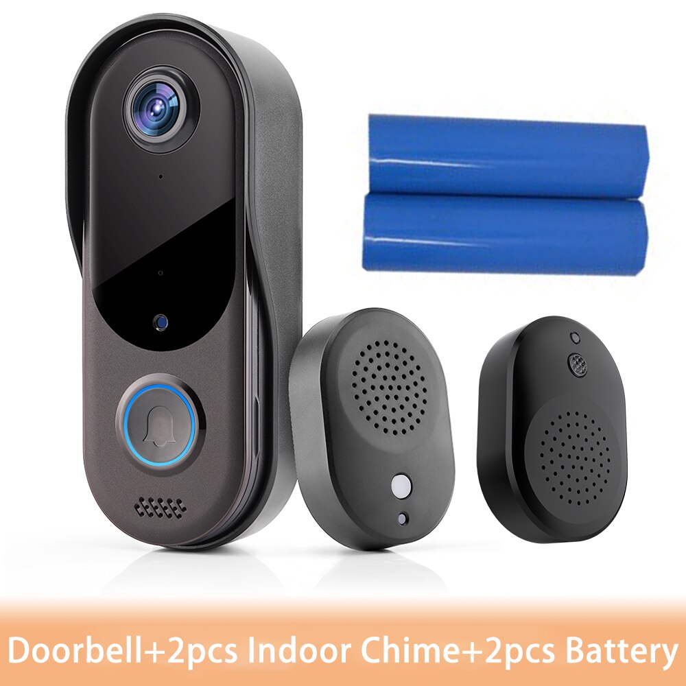 Video Intercom Doorbell WiFi Wireless Door Bell Camera Battery Powered 2-way Audio Outdoor Waterproof Security Camera Doorbell