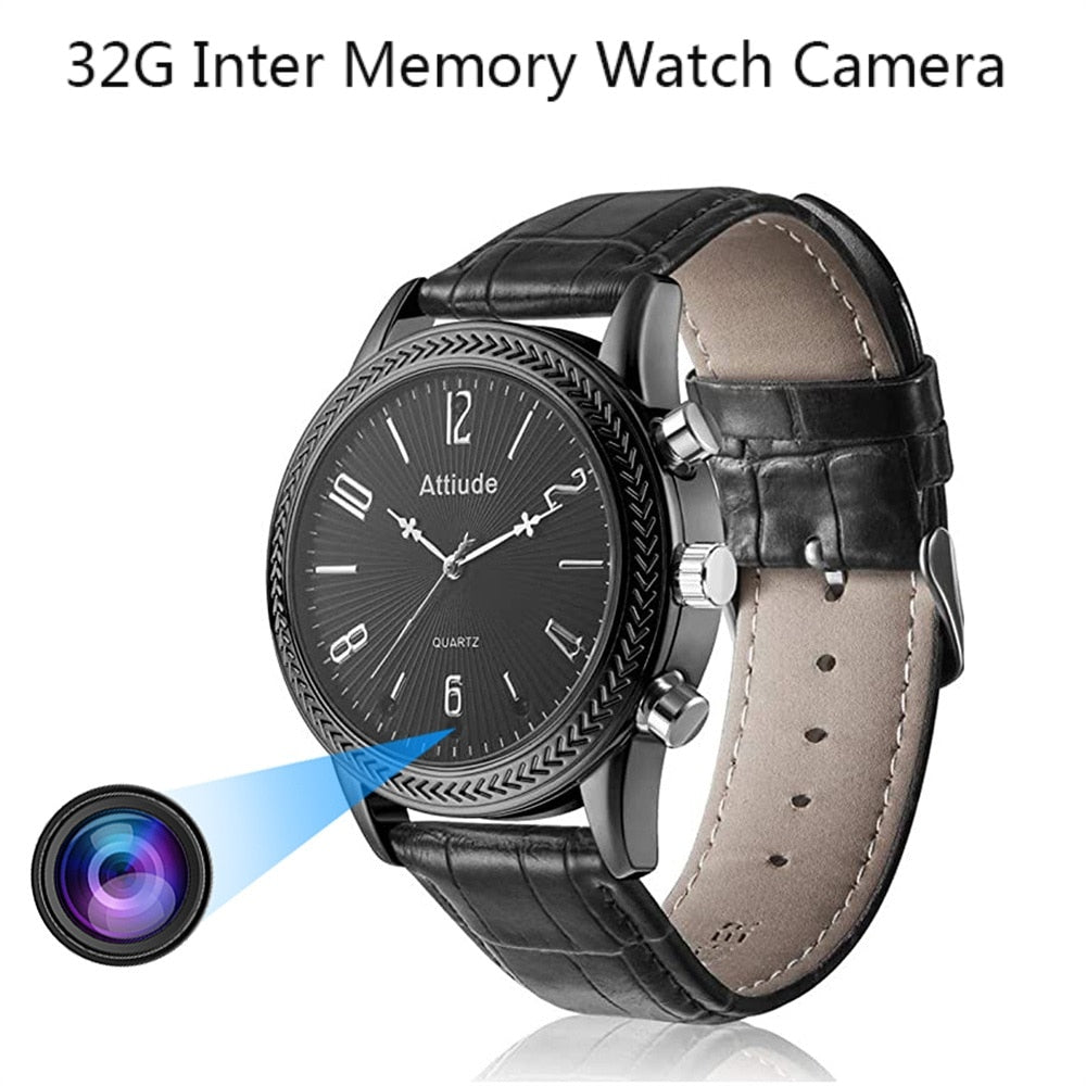 Full HD 1080P Men Wrist Watch Camera Night Vision Video &amp; Audio Loop Recording 3 in1 Wearable Watch Outdoors Micro Camcorders