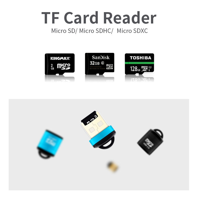 USB Micro SD/TF Card Reader USB 2.0 Mini Mobile Phone Memory Card Reader High Speed USB Adapter For Laptop Accessories