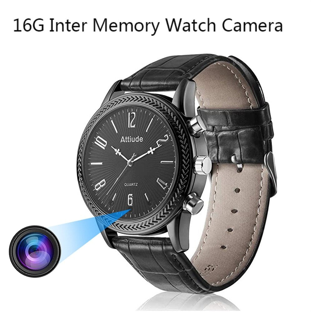 Full HD 1080P Men Wrist Watch Camera Night Vision Video &amp; Audio Loop Recording 3 in1 Wearable Watch Outdoors Micro Camcorders