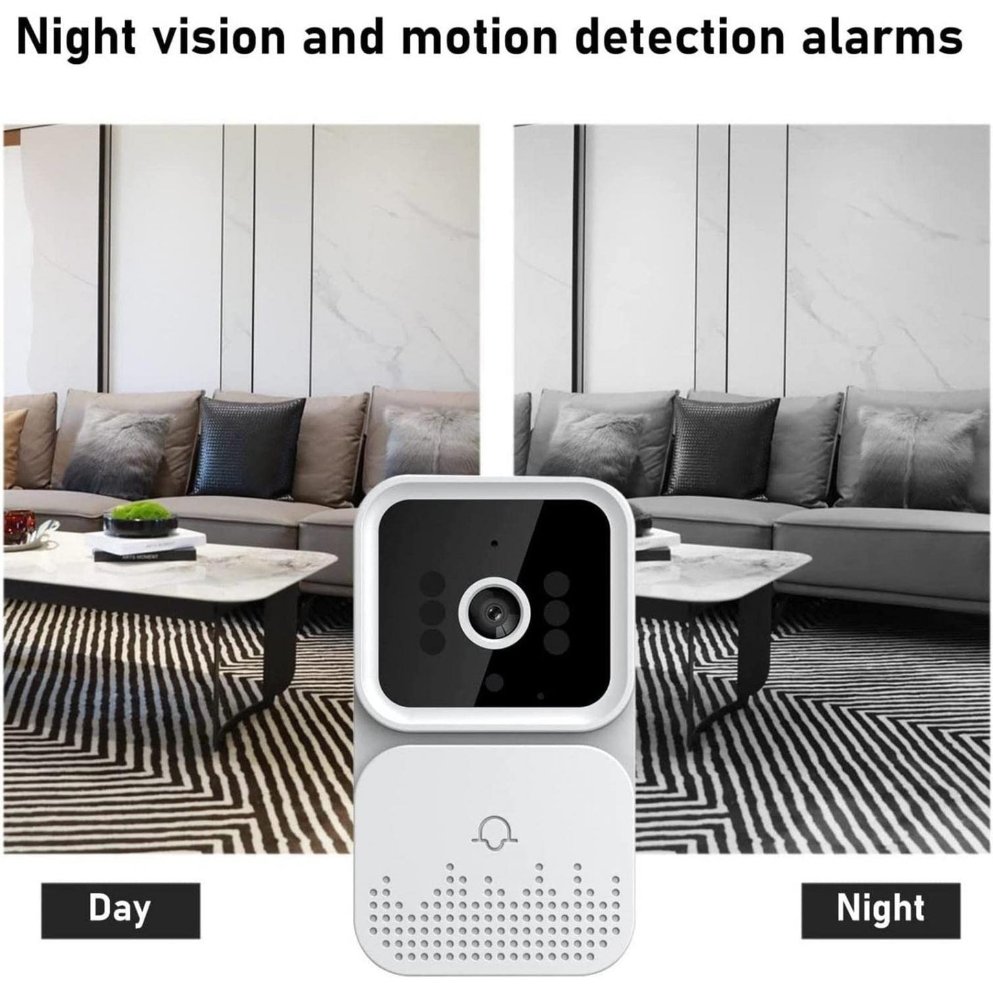 Tuya Smart Video Doorbell IR Night Vision Outdoor Wireless Door Bell Video Intercom WiFi Camera Smart Life Security Protection