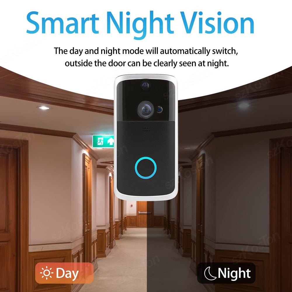 Tuya Smart Video Doorbell WiFi Camera Intercom Outdoor Wireless Door Bell Motion for Residential Security Protection Smart Life