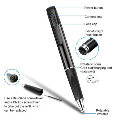 1080p Wifi Mini Pen Camera Micro Cams Voice Recorder Multifunctional Home Security Surveillance Body Camcorder
