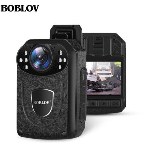 BOBLOV Police Camera KJ21 64G HD1296P Wearable Body Cam Security Guard Mini Comcorders Night Vision DVR Recorder Politie Kamera