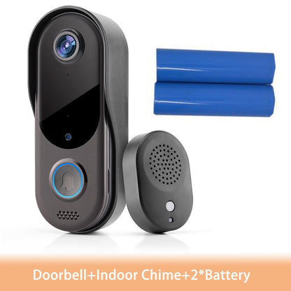 Video Intercom Doorbell WiFi Wireless Door Bell Camera Battery Powered 2-way Audio Outdoor Waterproof Security Camera Doorbell